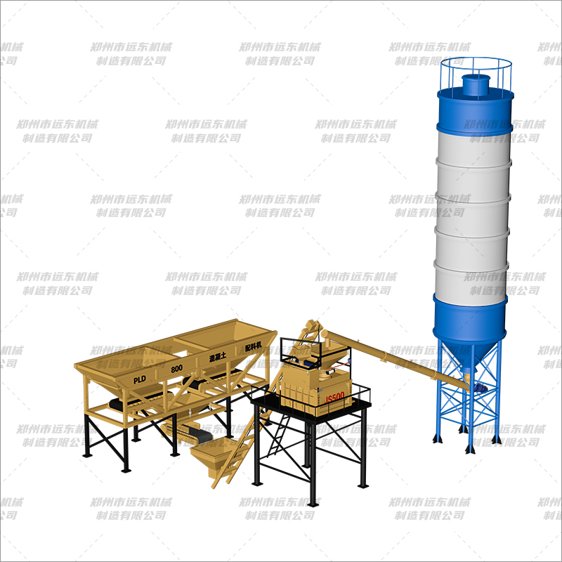 HZS25简易站(500+2仓)(图4) HZS25简易站(500+2仓)(图4)